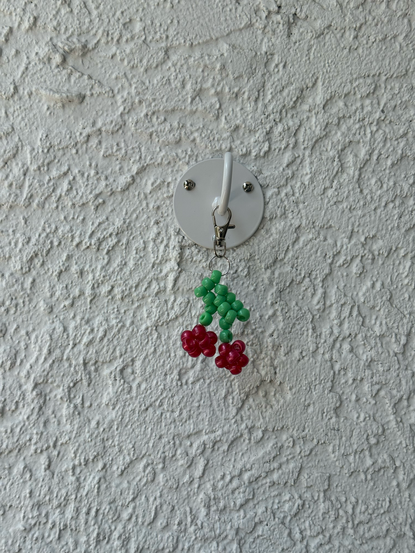 Pony Bead Cherry Charm - Traditional
