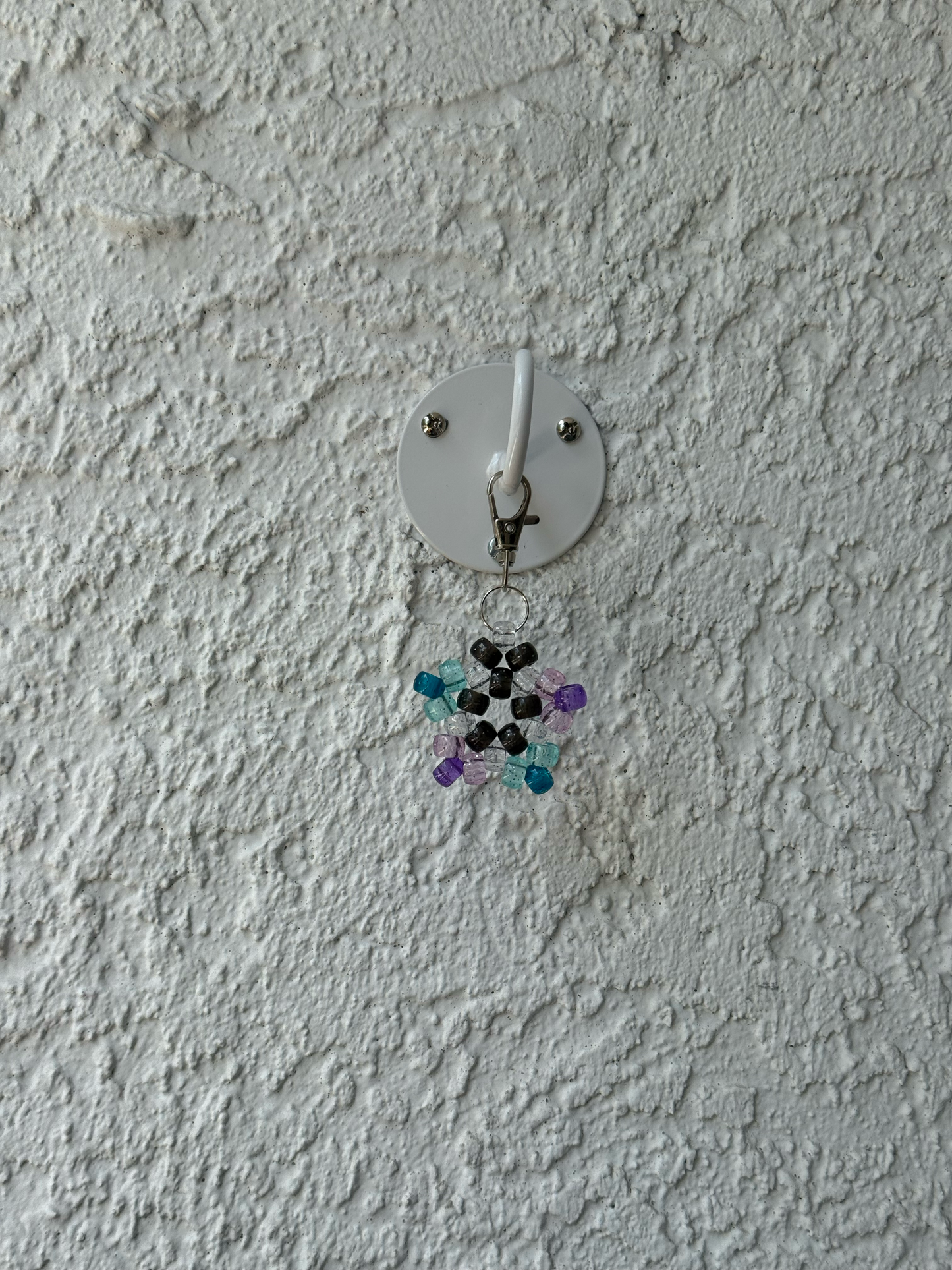 Pony Bead Star Charm - Clear Galaxy Colors